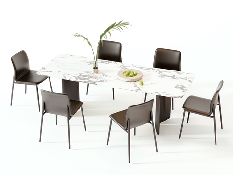 Italian Dining Table and Chair