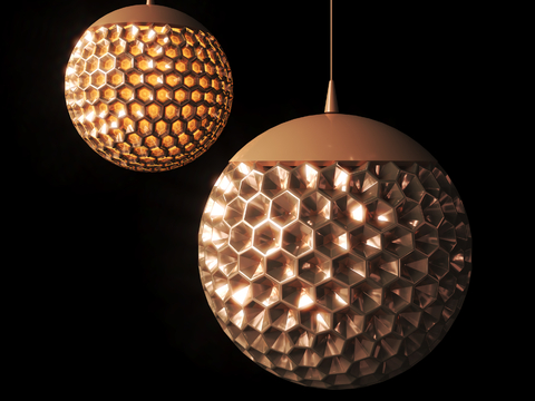 Modern round ball chandelier