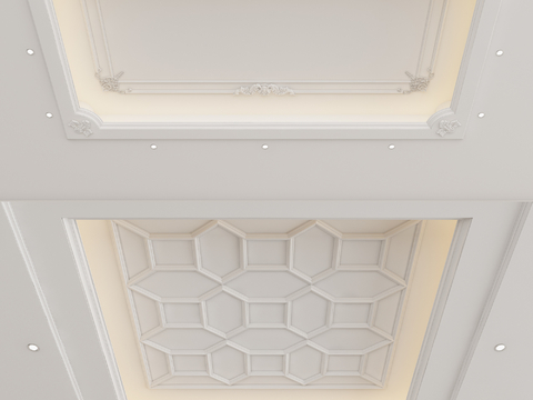 European-style Ceiling Carved Line