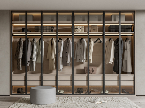 Modern Wardrobe Coat Cabinet