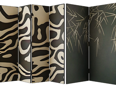 Modern Pattern Screen Folding Screen