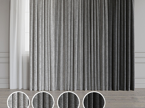 Modern Fabric Curtain Plain Curtain