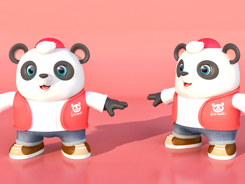 Panda Doll Statue