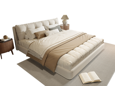 Cream Style double bed