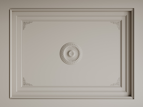 French-style ceiling lamp panel