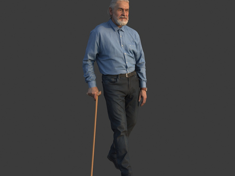 pestle crutch old man old man