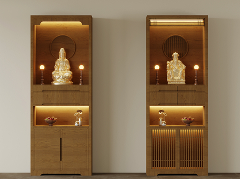 New Chinese-style Buddhist shrine cabinet for worship