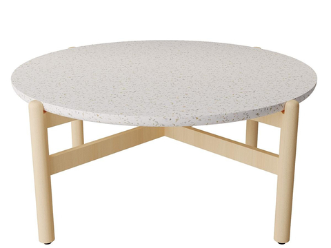 DANTONE HOME Nordic round tea table terrazzo coffee table