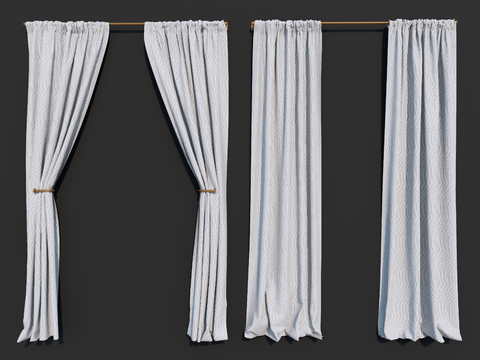 Modern Solid Color Curtain