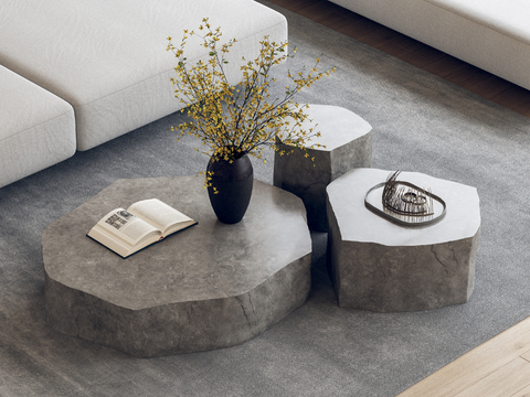 Modern stone coffee table marble coffee table