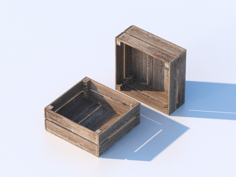 Wooden box for daily necessities