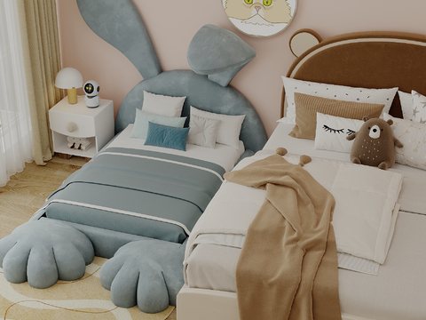 Modern kids Bed Rabbit kids Bed