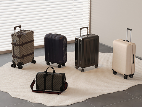 Modern Luggage Trolley Case Suitcase Handbag