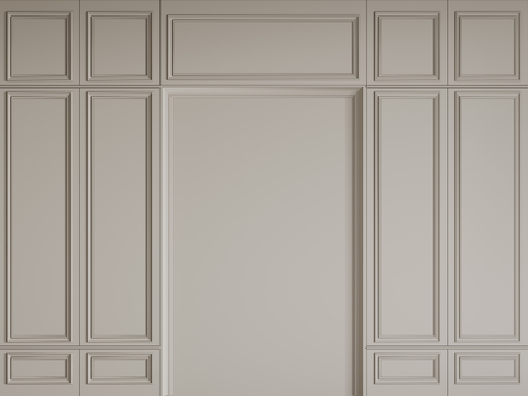 European-style background Panel carved lines