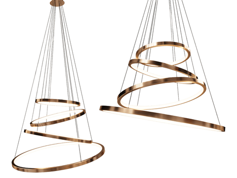 Maxlight modern ring chandelier