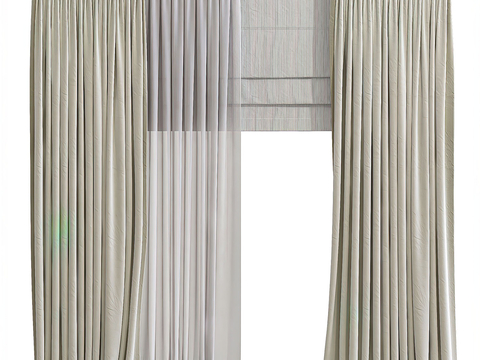 Modern Fabric Curtain Solid Color Curtain