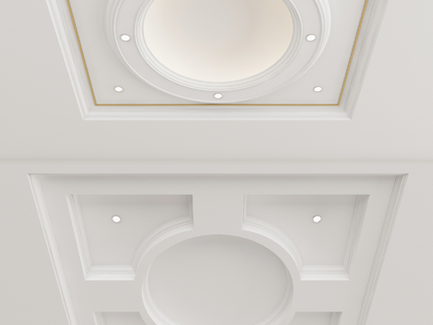 European-style round ceiling