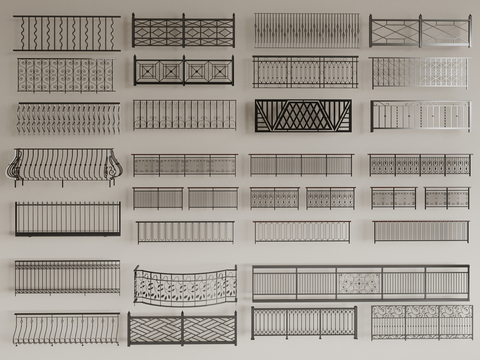 Wrought Iron Railing Guardrail Fence