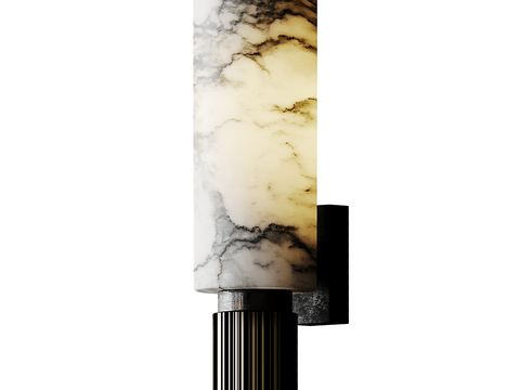 Modern cylindrical wall lamp marble wall lamp