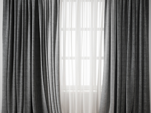 Modern Plain Curtain Floor Curtain