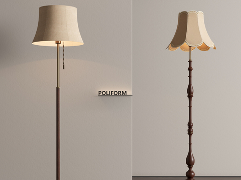 Middle style floor lamp