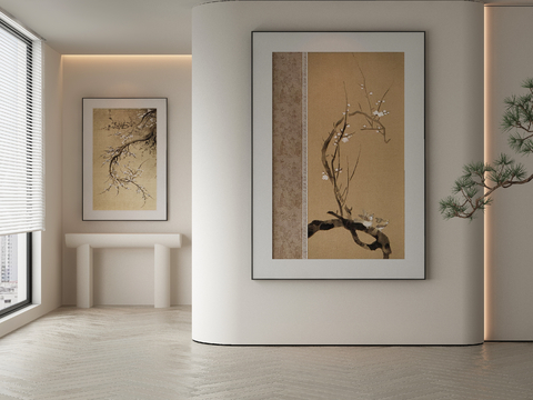 New Chinese Ink Painting Flower and Bird Painting Decorative Painting