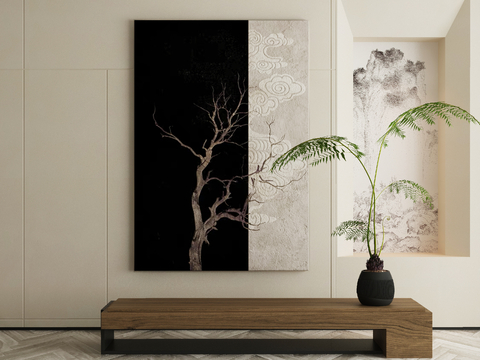 New Chinese Art Painting Texture Painting Decorative Painting