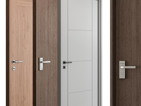 Nordic Swing Door Single Door Bedroom Door Minimalist Door