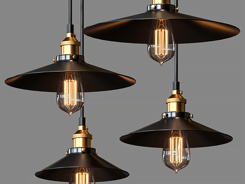 Industrial wind small chandelier