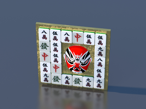 Mahjong wall decoration wall decoration