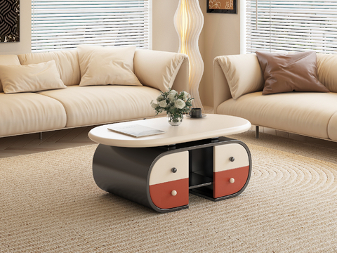 Cream Style coffee table color matching coffee table