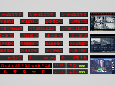 Electronic screen call screen LED screen monitoring screen