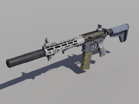 AR15 submachine gun