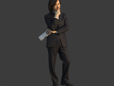 asian suit man business figure