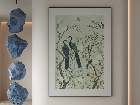 New Chinese Flower and Bird Painting Art Painting Decorative Painting Hanging Painting