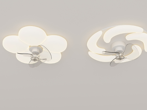 Cream Style ceiling lamp flower ceiling lamp fan lamp