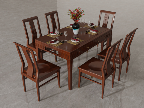 New Chinese Dining Table and Chair Bar Dining Table