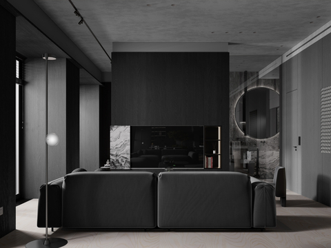 Dark Style Living Room