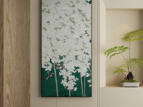 New Chinese Art Painting Texture Painting Decorative Painting