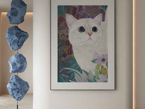 art painting cat painting decorative painting