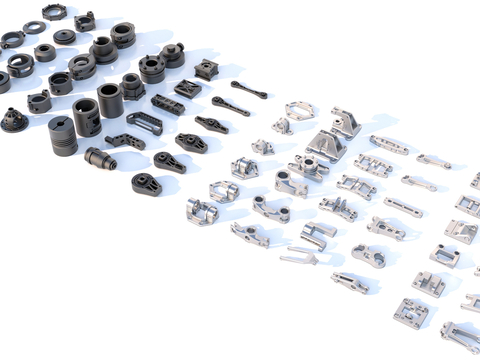 hard surface parts mechanical parts industrial equipment