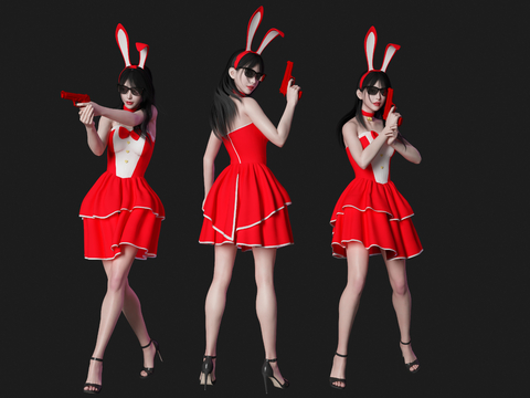 Bunny Girl Temperament Beauty Dress Up Characters