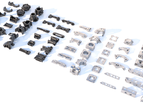 hard surface parts mechanical parts industrial equipment