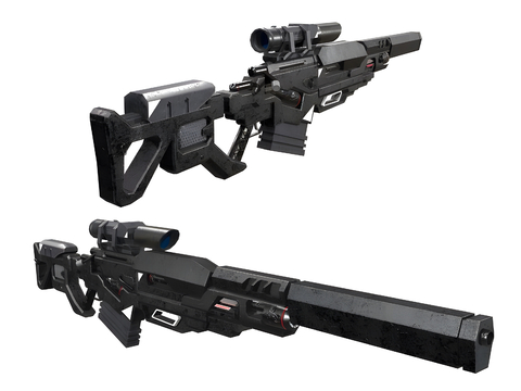 Sci-Fi Sniper Rifle