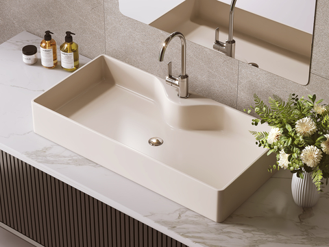 Cream Style basin wash basin