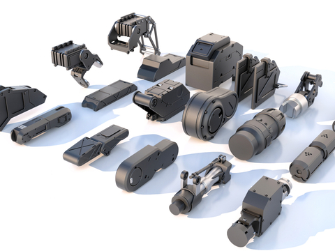 Hard surface mechanical parts combination of mechanical parts