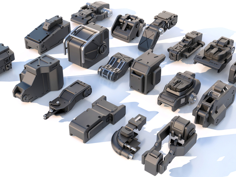 Hard surface mechanical parts combination of mechanical parts