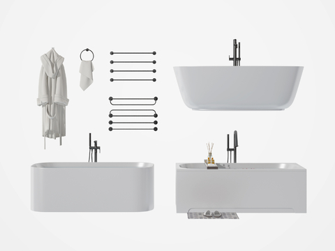 Bathrobe Independent Bathtub Towel Rack