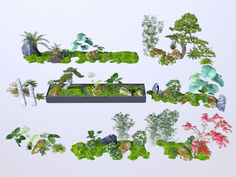 landscape sketch plant landscaping moss green plant