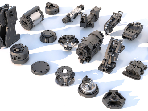 Hard surface mechanical parts combination of mechanical parts